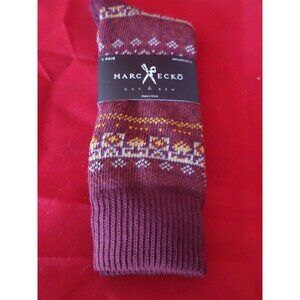 1 Pair Large Marc Ecko Cut & Sew Cotton Crew Socks 6-12
